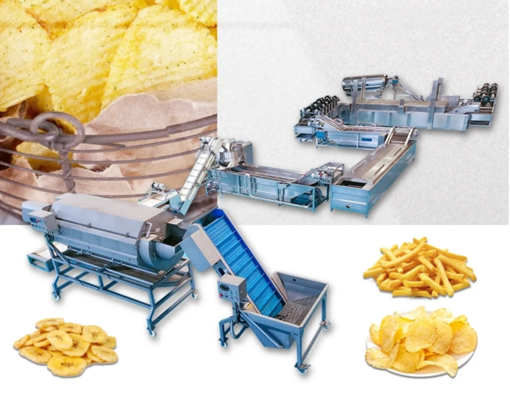 Линия производства картофельных чипсов 260 кг/ч